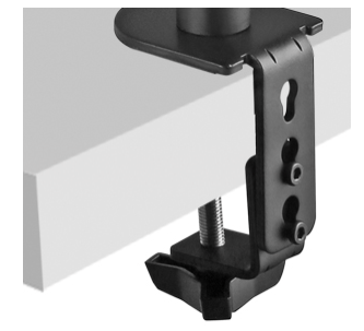 Supporto per monitor verticale,  montaggio a morsetto, supporto da tavolo completamente regolabile